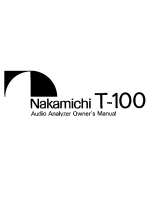 Nakamichi T-100-Owner-Manual
